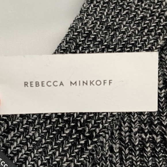 Rebecca Minkoff NWT Black White Beanie-Style Arm Warmers / Cuffs Fall Winter - Picture 3 of 5
